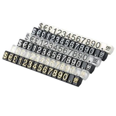 Price Tag Cube Adjustable Assembly Number Angled Pricing Counter Display Stand - Image 1 of 4