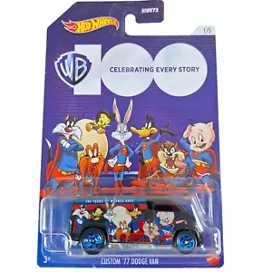 1/64 Coche car auto Looney Tunes Custom 77 Dodge Van Hot Wheels 1/5 Mattel - Imagen 1 de 3