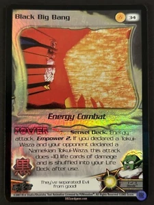 DBZ CCG Black Big Bang HOLO FOIL Rare 34 LIMITED Dragon Ball Z Score TCG 2003 - Picture 1 of 12