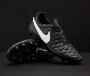Scarpe da calcio Nike Majestry FG Firm Ground 3G nere da uomo taglia 9 UK £ 95 - Foto 1 di 13