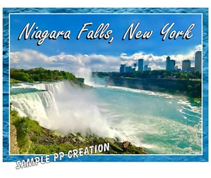 IMÁN DE NEVERA FOTOGRÁFICA NIAGRA CATARATAS, NUEVA YORK 4 X 3 PULGADAS VIAJE - Imagen 1 de 1