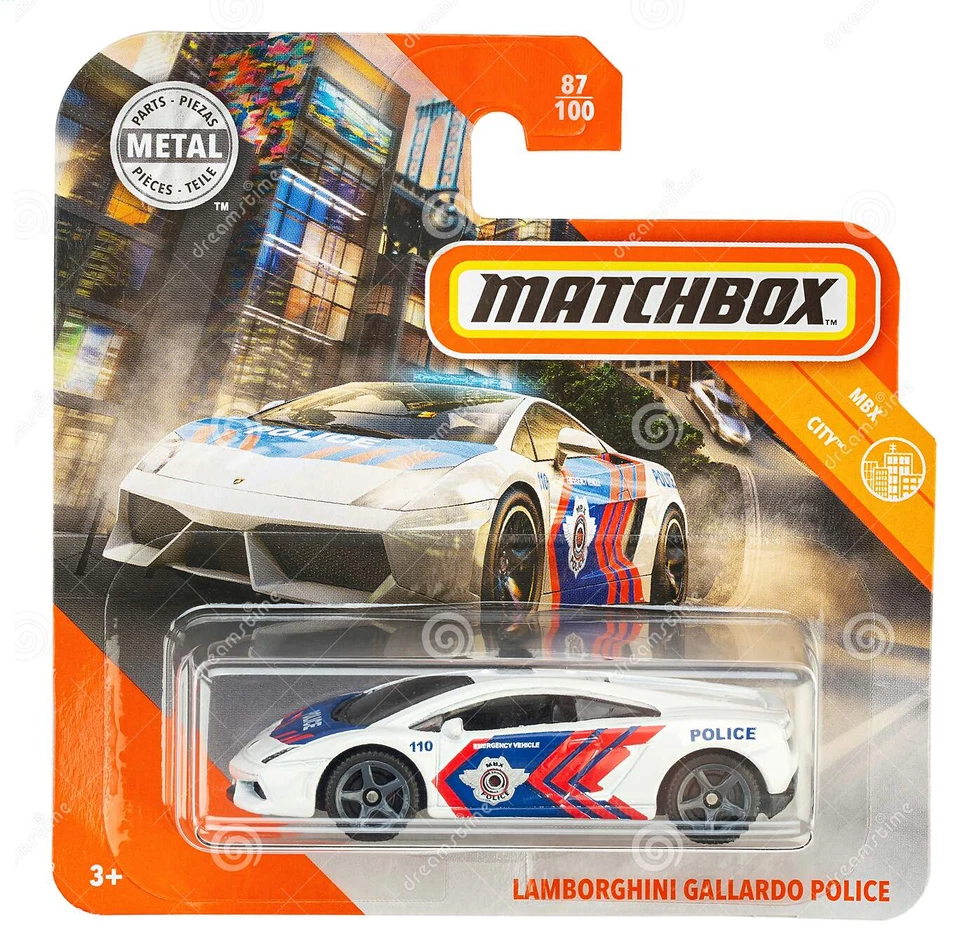 [5D] Matchbox  Lamborghini Gallardo Police  (MBX City ) #HW5 - Immagine 1 di 1