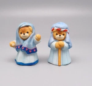 De colección 1986 Enesco Lucy and Me Navidad Oso de Peluche Natividad Set Lucy Rigg - Imagen 1 de 8