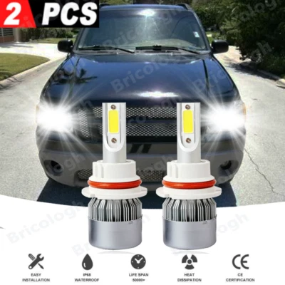 Kit de lâmpadas kit Hi-Lo farol de LED branco 6000K para 2001-2005 Ford Explorer Sport Trac - Imagem 1 de 4