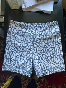 DSG Girls Youth 3" Performance Compression Shortie Shorts Size L Blue Elephant - Picture 1 of 7