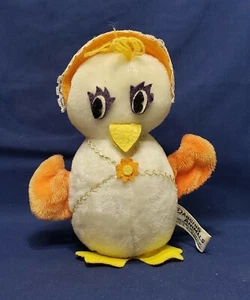 Vintage Knickerbocker Küken tanzende Tiere Plüsch Aufziehspielzeug funktioniert 60er Jahre RAR - Bild 1 von 11