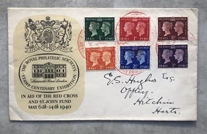 The Royal Philatelic Society’s Stamp Centenary Exhibition First Day Cover 1940 - Picture 1 of 2