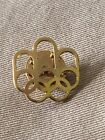 1976 Montreal Olympic Rings Die Cutout  Gold-tone lapel Pin