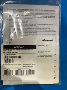 Lenovo IGF Server 84978HD WIN SVR 2008 R2 Sp1 64Bit ROK 1CPU - Picture 1 of 5