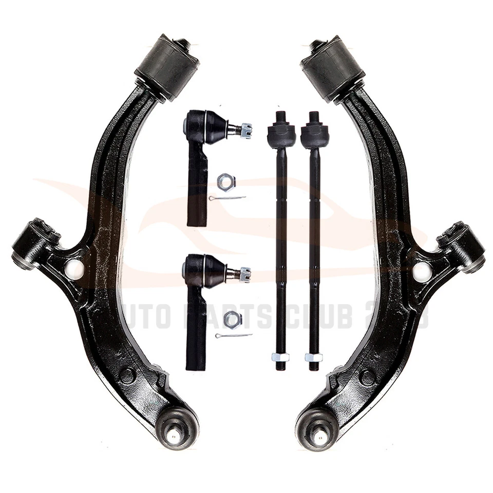 6Pcs Front Lower Control Arm Tie Rod End Fit For 1996-2000 Dodge Grand Caravan Foto 1 de 4