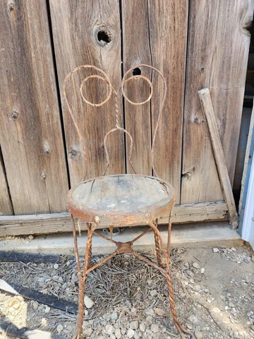Vintage Ice Cream Parlor Chairs Cover