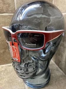 Fisherman Eyewear UPSTREAM Sonnenbrille polarisiert rot weiß Gestell mit Seitenschutz - Bild 1 von 7