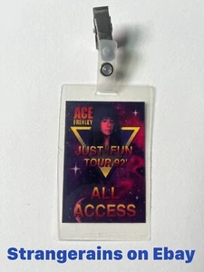 Kiss ACE FREHLEY LAMINAT BACKSTAGE PASS Just For Fun Tour 1992 All Access - Bild 1 von 4