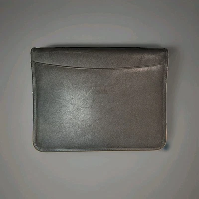 Estuche portafolio IBM negro vintage con cremallera Foto 1 de 4