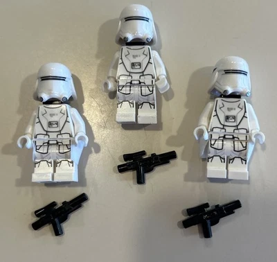 Lego Star Wars First Order Stormtrooper Minifigure Lot of 3 - 75126 - Image 1 of 3