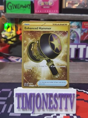 Pokemon Enhanced Hammer 224/167 Gold Secret Rare Twilight Masquerade MINT  - Image 1 of 3