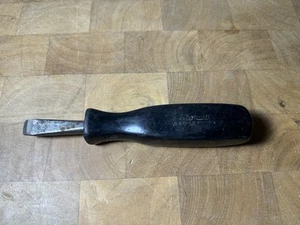 Vintage  Snap-on  SSD153 3/8" Flat/Slotted Stubby Screwdriver Black Handle  Rare - Picture 1 of 3
