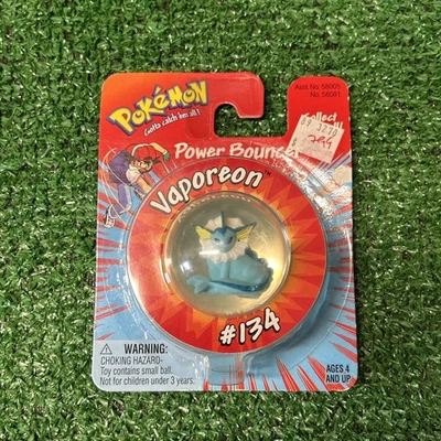 Nuevo Pokemon Power Bouncer Ball Vaporeon #134 Nintendo Game Freak Hasbro 1999 Foto 1 de 4