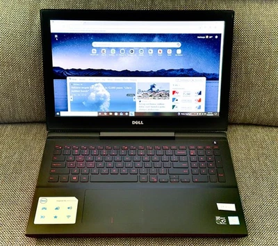 Black Laptop dell Inspiron 15 7000 Gaming With Case / Excellent Condition - Image 1 of 3