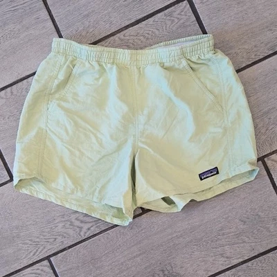 Pantalones Cortos de Agua Ligeros Patagonia Talla S Verde Pálido Bolsillos Cintura Elásticos Foto 1 de 4