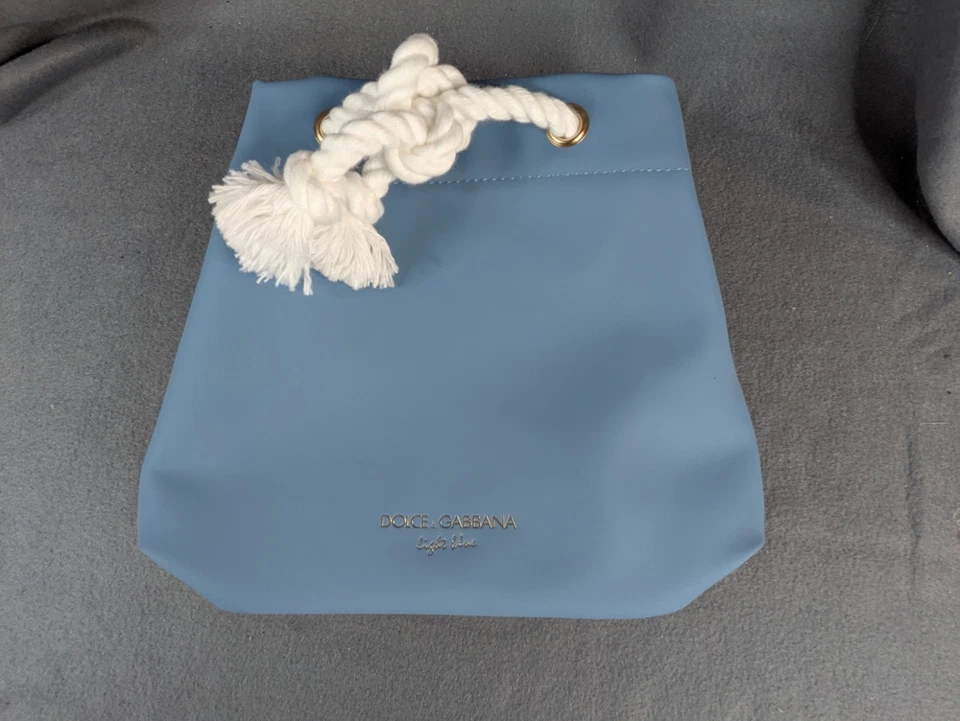 Dolce & Gabbana Light Blue Makeup Bag Cosmetic Pouch D&G Parfume Gift Women’s - Image 1 of 4