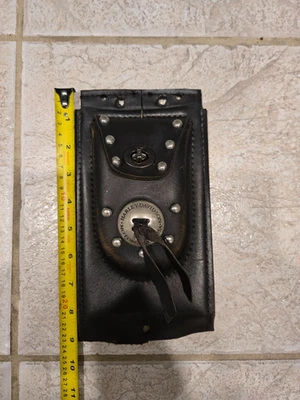 HARLEY-DAVIDSON LEATHER FUEL TANK TRIM PANEL DYNA WIDE GLIDE 1996-2003 - Image 1 of 3