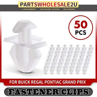 50件装8毫米尼龙门和摇杆面板成型固定夹适用于别克庞蒂亚克 — 第 1/4 张图片