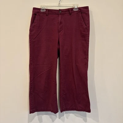 ana новый подход женщин бордовый широкие брюки размер 14 - Изображение 1 из 4