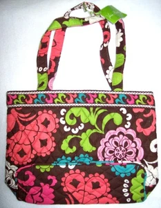 VERA BRADLEY Petite Tote Quilted Purse in the Retired 2013 LOLA Print - Picture 1 of 4