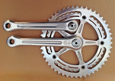 1973 Campagnolo Super/Nuovo Record Strada Crankset (49/42t, 170mm arms, 144bcd) - Image 1 of 4