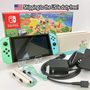 Nintendo Switch HAC-001(-01) Console Animal Crossing Edition Ship From US 034 - Picture 1 of 21