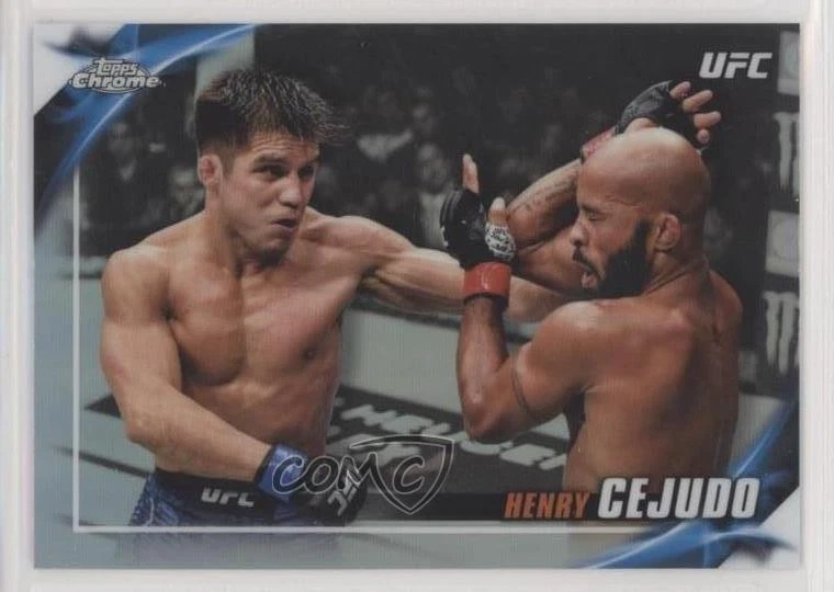 2019 Topps Chrome UFC Knockout Chrome Henry Cejudo #UFCK-HC - Image 1 of 2