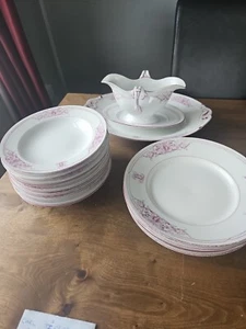 antique Carl Tielsch Part Dinner Set 15pce 1875 1909 Silesia Altwasser. - Picture 1 of 11
