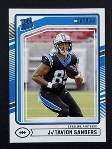 JA'TAVION SANDERS RC 2024 Donruss Football Rated Rookie #317 Carolina Panthers - Picture 1 of 2