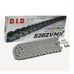 DID X anello Motorradkette 520ZVM-X mit 106 Rollen offen mit Hohlnietschloss - Picture 1 of 1