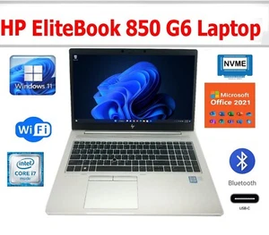 HP EliteBook 850 G6 i7  128GB 256GB 512GB 1TB SSD 8GB 16GB 32GB 64G RAM Win 10P - Picture 1 of 1