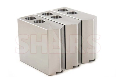 SHARS TOOL 8" 3.1" HT Kitagawa B208 Soft Steel Pointed CNC Lathe Chuck Jaw Set Samchully M}