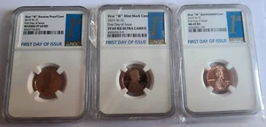 2019 W Lincoln Cent "3 coin" West Point Label Set- NGC - PF69R-PF69CAM-MS-69RD - Picture 1 of 4