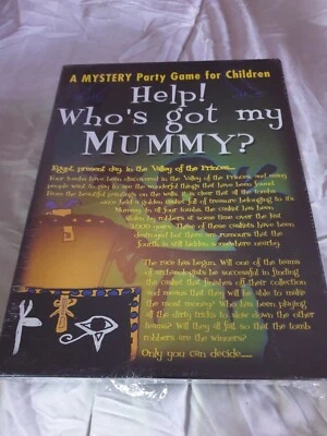HELP ! WHO'S GOT MY MUMMY ? ~ A MYSTERY PARTY GAME FOR CHILDREN 7+ ~ NEW SEALED  - Image 1 of 3