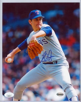 NOLAN RYAN Signed 8x10 Texas Rangers Photo - JSA COA - Image 1 of 2