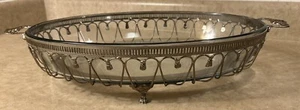 Vintage ✅ 1960s Marinex Oval Glass Baking Dish Decorative Stand Handles 🛑 Rare - Picture 1 of 24