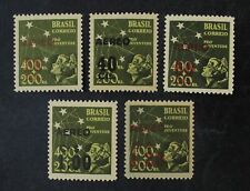 CKStamps: Brazil Stamps Collection Scott#C55-C59 Mint H OG