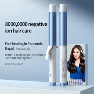 Rotating Ceramic Curling Iron 25-32mm - Anti-Frizz Hair Curler Adjustable Temp - Picture 1 of 15