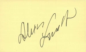 Alexis Smith Actress Singer 1975 Tony Awards Movie Autographed Signed Index Card - Picture 1 of 2