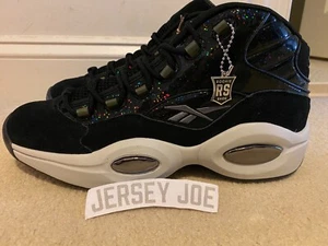 Reebok x Panini Question Black Pulsar Prizm Size 8 Allen Iverson HQ4135 - Picture 1 of 9