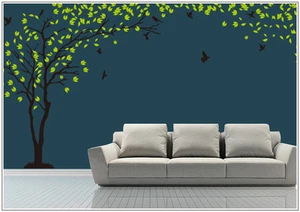 Wandtattoo wandaufkleber wandsticker wohnzimmer Baum Vogel  wbm25 - Picture 1 of 1