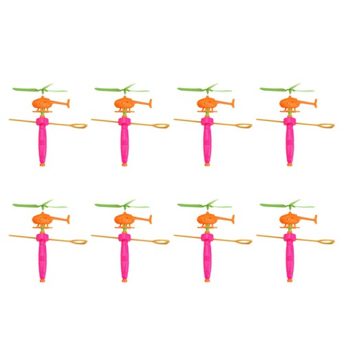 8 Pcs Pull and Fly Toy Kids Outdoor Toys Tooth Helicopter Child eBay