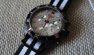 Swiss Alpine Military by Grovana Ronda 5030D turtle quartz chronograph, full set - Picture 1 of 17