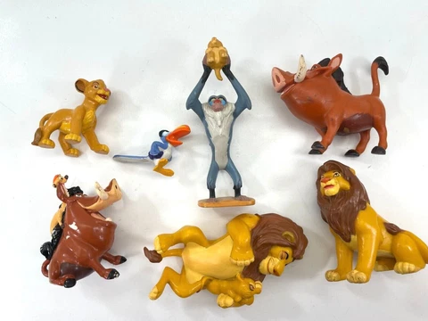 Disney Lion King Figure Lot of 7 PVC Cake Topper Simba Mufasa Zazu Rafiki  #11 Cover