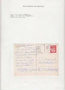Prince Welf Heinrich von Hannover Original Autograph, Royalty Germany (L6343) - Picture 1 of 1